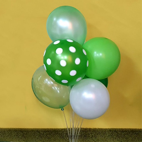 초록,녹색 풍선(약 30cm) 7+1개,생일파티용품