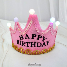 반짝이 왕관, 생일파티, 머리띠, 파티 모자